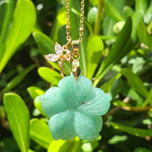 Nouveauté  - Collier en acier et aventurine