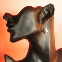 Charger l&#39;image dans la galerie, Boucles d&#39;oreilles longues en argent et citrine - Bijoux Cailloux Bambou