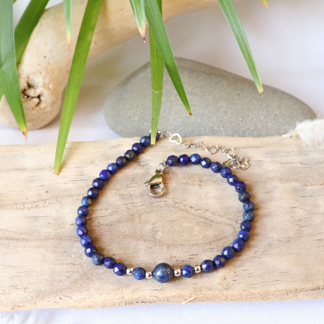 Bracelet en lapis-lazuli