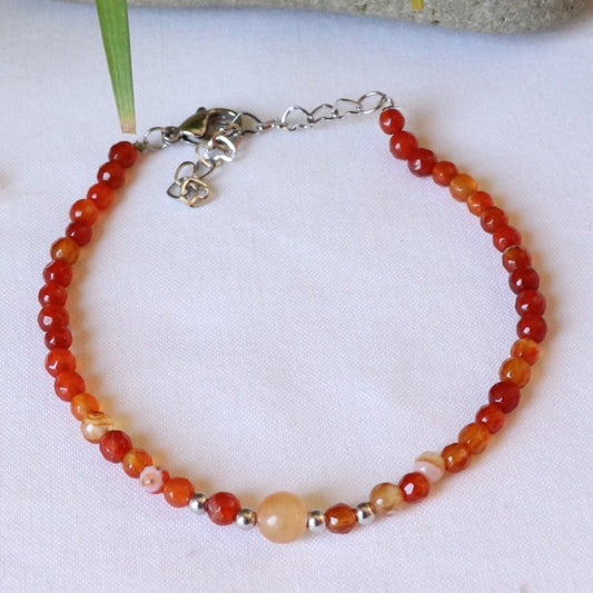 Bracelet en cornaline - Petite Rainette