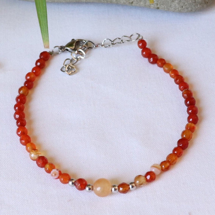 Bracelet en cornaline - Petite Rainette