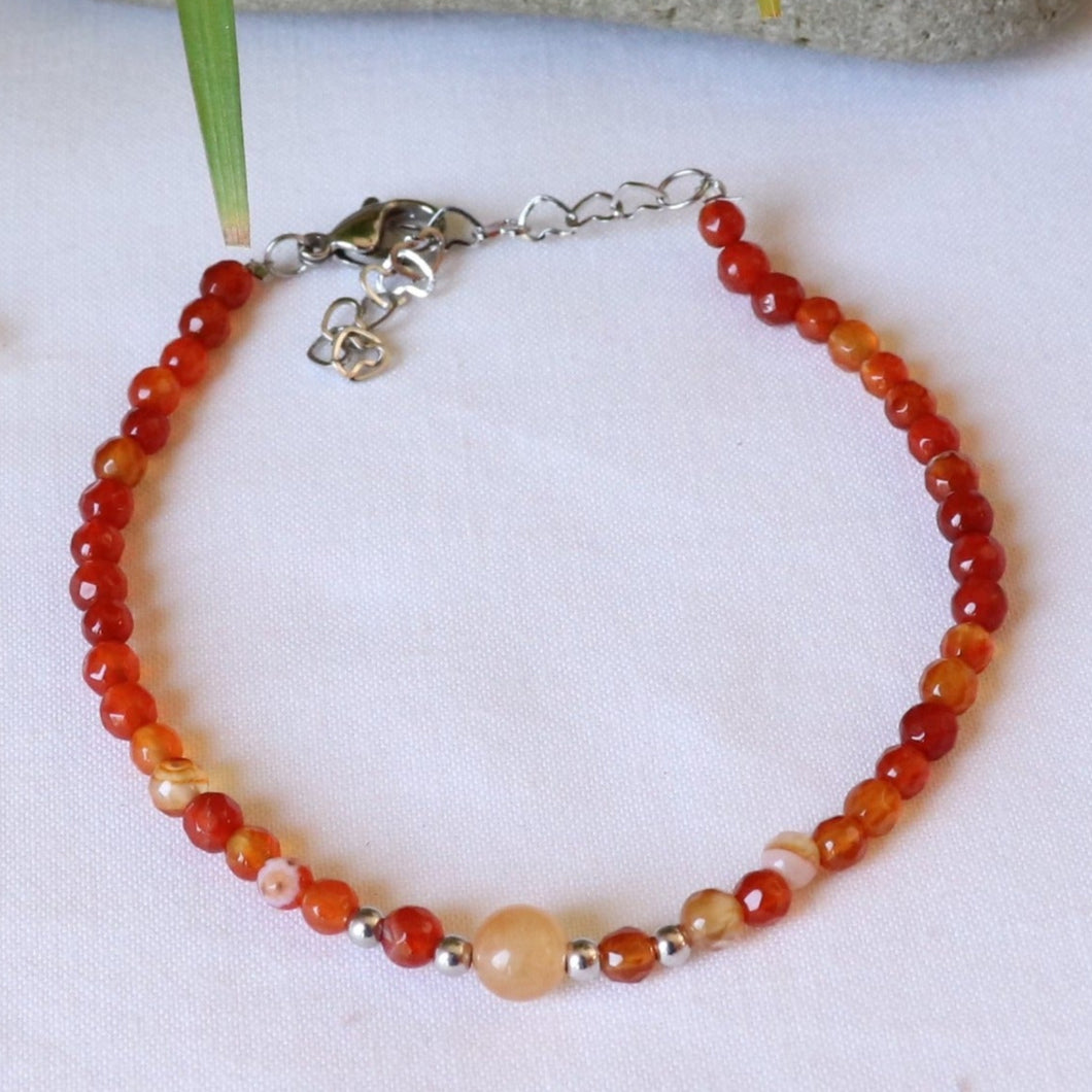 Bracelet en cornaline - Petite Rainette