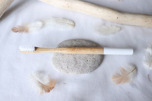 Brosse à dent écologique en bambou - Bijoux Cailloux Bambou