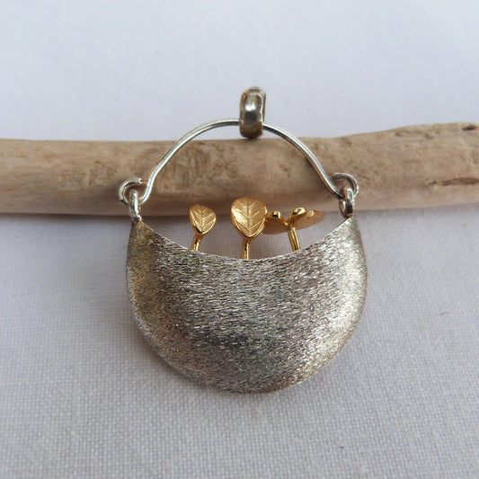 Pendentif en argent 925 "petit panier" - Bijoux Cailloux Bambou
