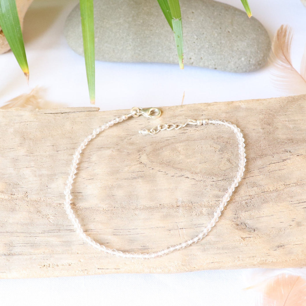 Bracelet en argent et quartz